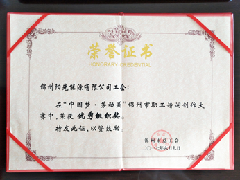 2017“中國夢(mèng).勞動(dòng)美”大會(huì)で優(yōu)秀組織賞を獲得 